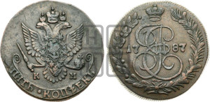 5 копеек 1787 года КМ (КМ, Сузунский монетный двор)