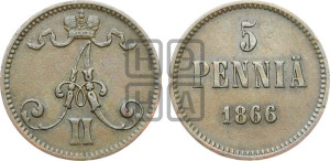 5 пенни 1866 года