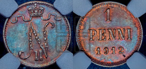 1 пенни 1912 года
