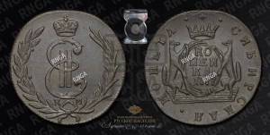 1 копейка 1777 года КМ (для Сибири)