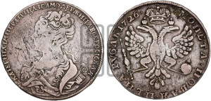 1 рубль 1726 года (Портрет влево, Московский тип, хвост орла узкий)