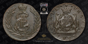 1 копейка 1777 года КМ (для Сибири)
