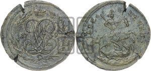 2 копейки 1759 года (гурт сетчатый)