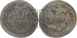 2 копейки 1760 года (гурт “ЕКАТЕРИНБУРГСКОГО ДВОРА”)