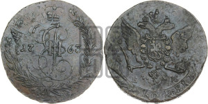 5 копеек 1763 года ЕМ (ЕМ, Екатеринбургский монетный двор)