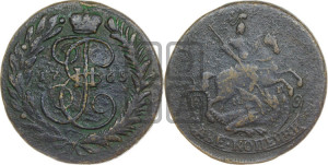 2 копейки 1765 года ММ (ММ, Красный  монетный двор)