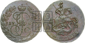 2 копейки 1766 года ММ (ММ, Красный  монетный двор)