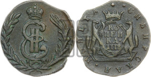 1 копейка 1778 года КМ (для Сибири)
