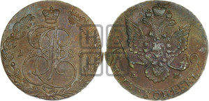 5 копеек 1786 года ЕМ (ЕМ, Екатеринбургский монетный двор)