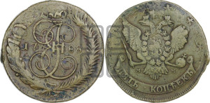 5 копеек 1788 года ММ (ММ, Красный  монетный двор)