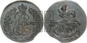 Полушка 1790 года КМ (КМ, Сузунский монетный двор)