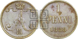 1 пенни 1888 года