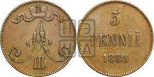 5 пенни 1888 года
