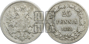 25 пенни 1889 года L