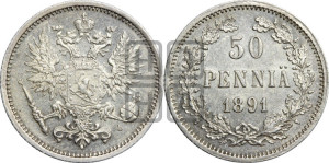 50 пенни 1891 года L