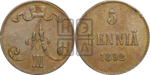 5 пенни 1892 года