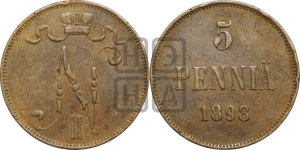 5 пенни 1898 года