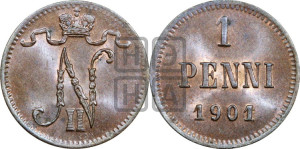 1 пенни 1901 года