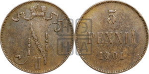 5 пенни 1901 года