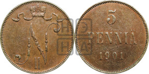 5 пенни 1901 года