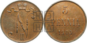 5 пенни 1905 года