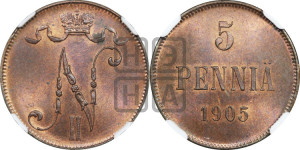 5 пенни 1905 года