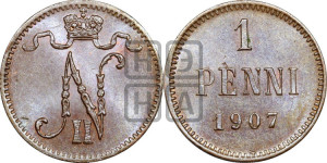 1 пенни 1907 года