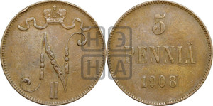 5 пенни 1908 года