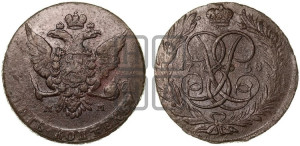 5 копеек 1758 года ММ (ММ)