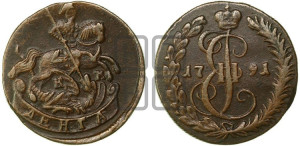 Денга 1791 года КМ (КМ, Сузунский монетный двор)