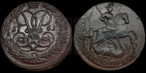 2 копейки 1762 года (гурт сетчатый)