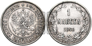 1 марка 1890 года L