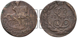 Полушка 1766 года ЕМ (ЕМ, Екатеринбургский монетный двор)