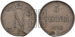 5 пенни 1906 года