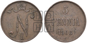 5 пенни 1908 года