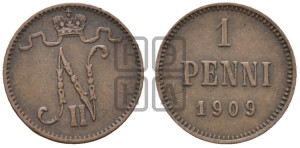 1 пенни 1909 года