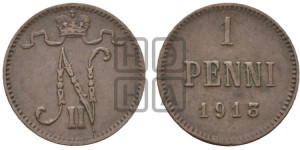 1 пенни 1913 года