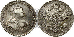 1 рубль 1740 года СПБ (петербургский тип)