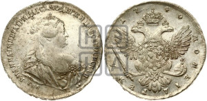 1 рубль 1740 года СПБ (петербургский тип)