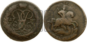 2 копейки 1759 года (гурт сетчатый)