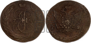 5 копеек 1788 года СПМ (СПМ, Санкт-Петербургский монетный двор)