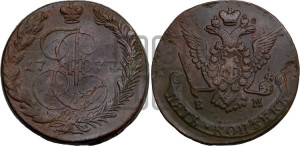 5 копеек 1777 года ЕМ (ЕМ, Екатеринбургский монетный двор)