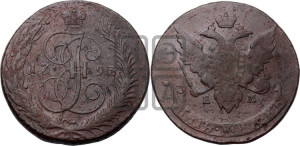 5 копеек 1793 года ЕМ (Павловский перечекан)