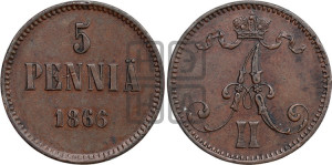 5 пенни 1866 года