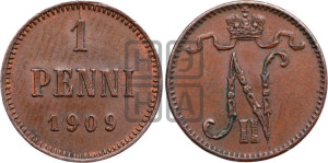 1 пенни 1909 года