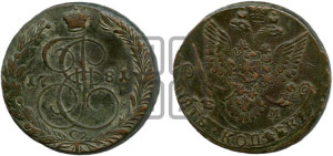 5 копеек 1781 года ЕМ (ЕМ, Екатеринбургский монетный двор)