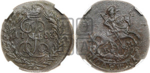Полушка 1785 года КМ (КМ, Сузунский монетный двор)
