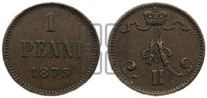 Пенни 1875 года