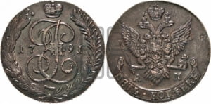 5 копеек 1791 года АМ (АМ, Аннинский монетный двор)