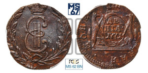 Денга 1771 года КМ (для Сибири)